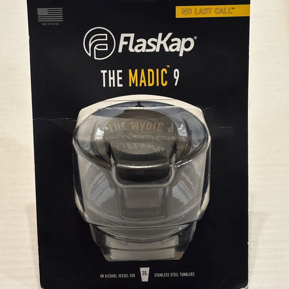 The Madic 9 - Black and Silver Tumbler Accessory